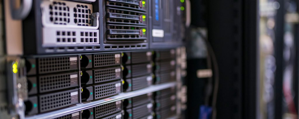 View of a stack of Computer Servers