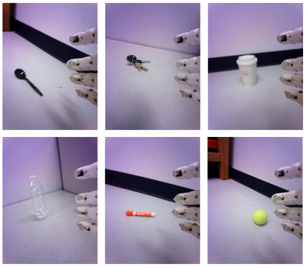 examples of prosthetic hand in a testing environment.