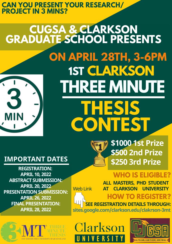 Three Minute Thesis Contest