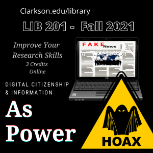 Advertisement for LIB201 courses