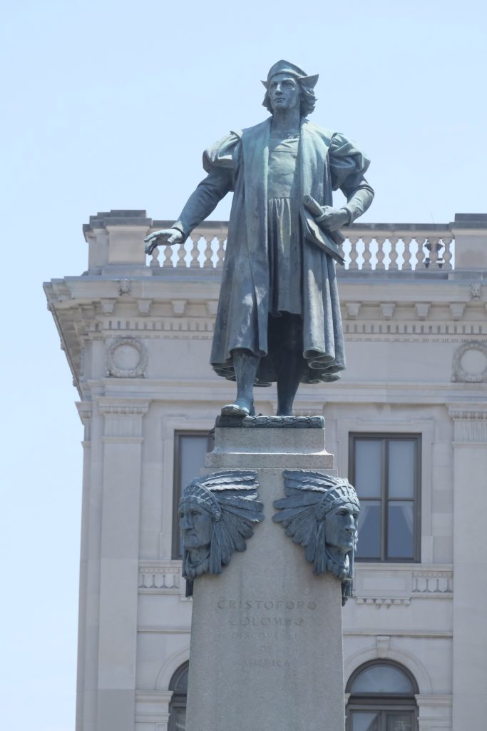 Syracuse Columbus statue